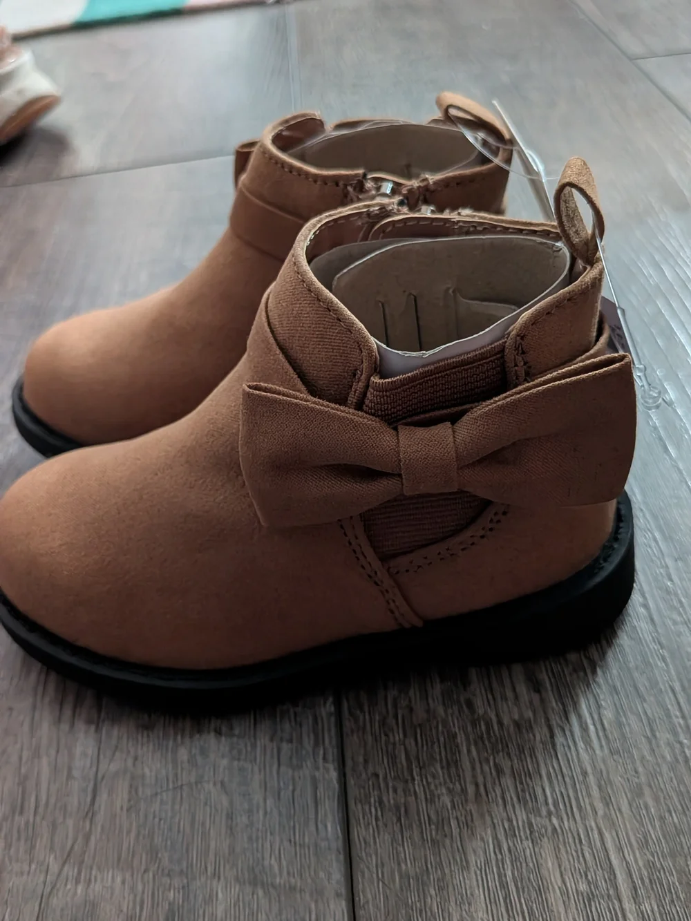 GAP Toddler Bow Accent Ankle Boots - Brown